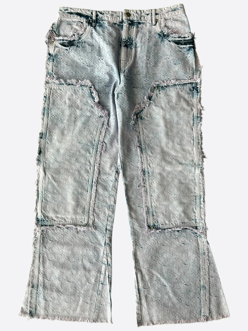 Louis Vuitton Purple & Blue Monogram Carpenter Jeans – Accessorio premium elegante