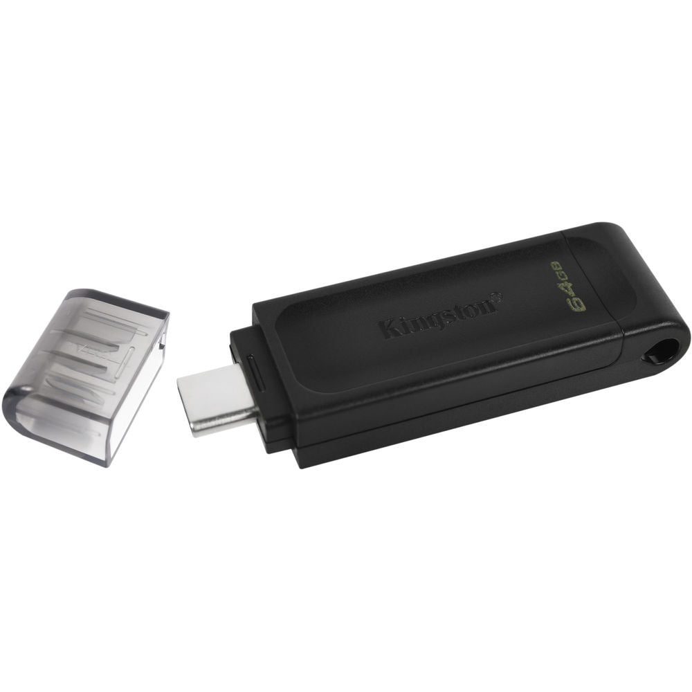 Kingston DataTraveler 70 64GB USB 3.2 (Gen 1) Type C Flash Drive – Accessorio premium elegante