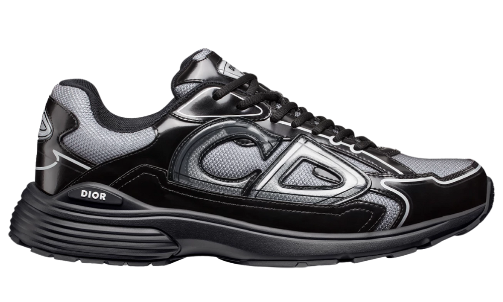 Dior B30 'Light Gray Technical Mesh and Black' – Accessorio premium elegante