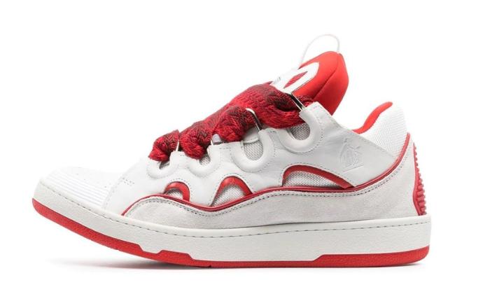 LANVIN CURB-WHITE RED – Accessorio premium elegante