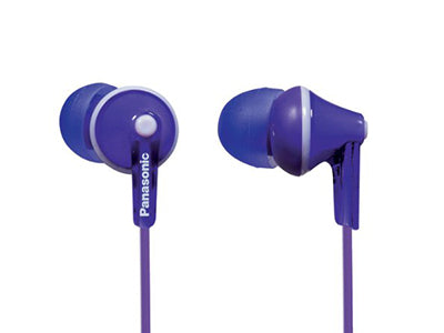 Panasonic Ergo Fit In-Ear Sound Isolating Headphones - Violet – Accessorio premium elegante