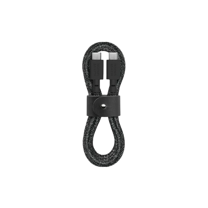 Native Union Belt Cable Ultra Strength USB-C to USB-C Cable 1.2m - Cosmos/Black – Accessorio premium elegante