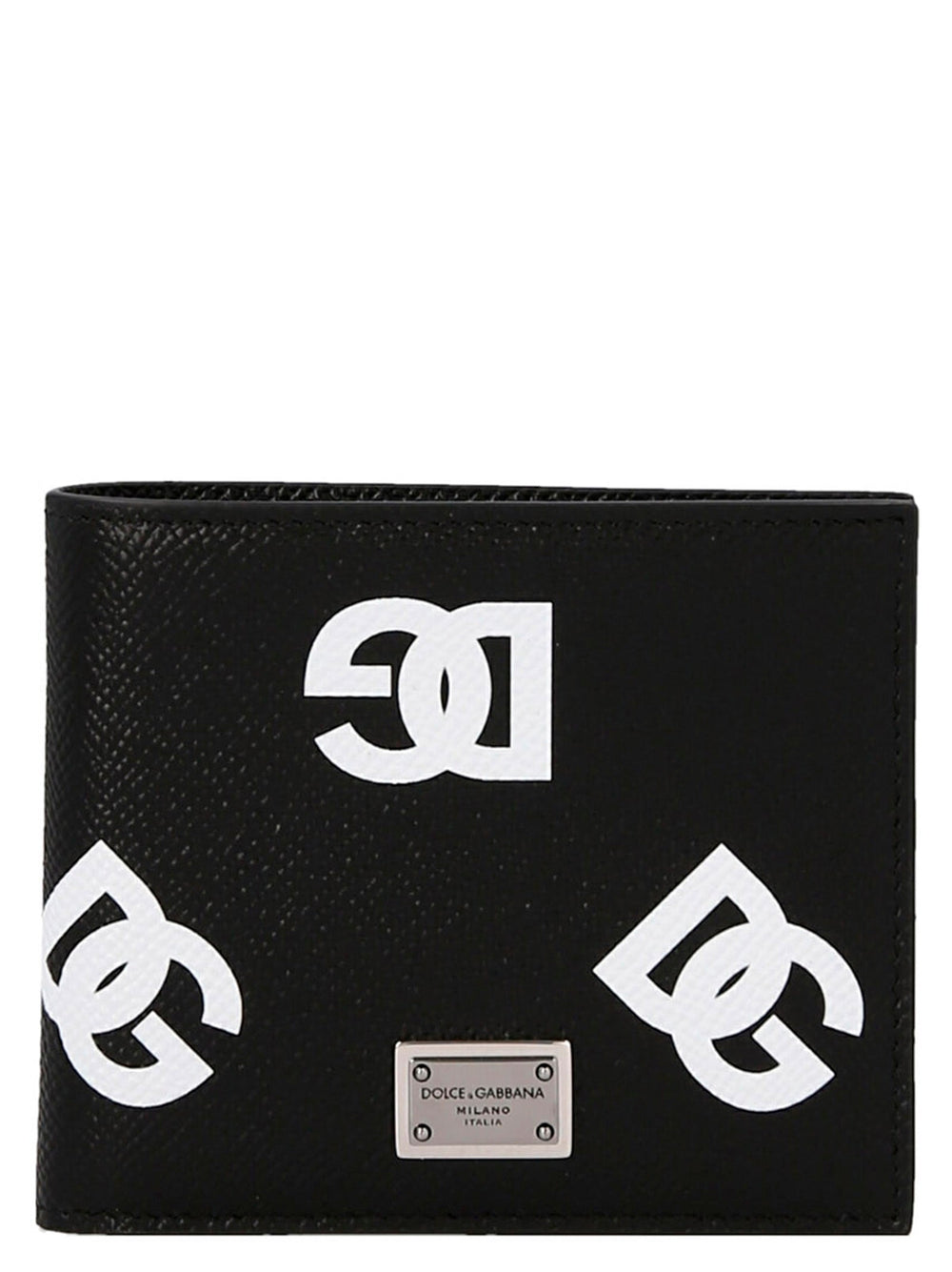 Logo Leather Wallet Portafogli Bianco/Nero – Accessorio premium elegante