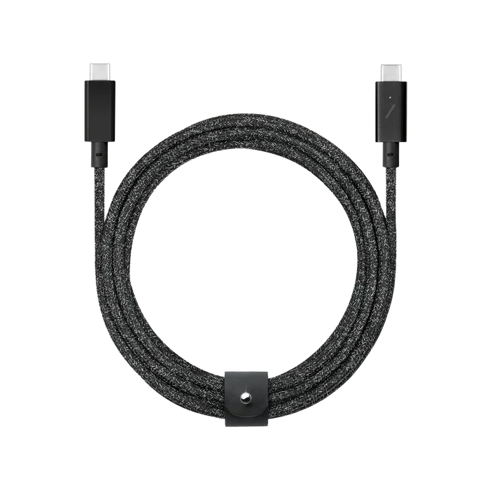 Native Union Belt Cable Ultra Strength USB-C to USB-C Cable 2.4 Meter - Cosmos/Black – Accessorio premium elegante