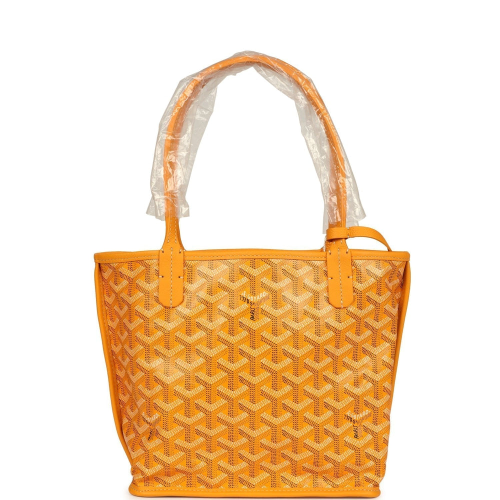Goyard Goyardine Yellow Anjou Mini Bag Palladium Hardware – Accessorio premium elegante