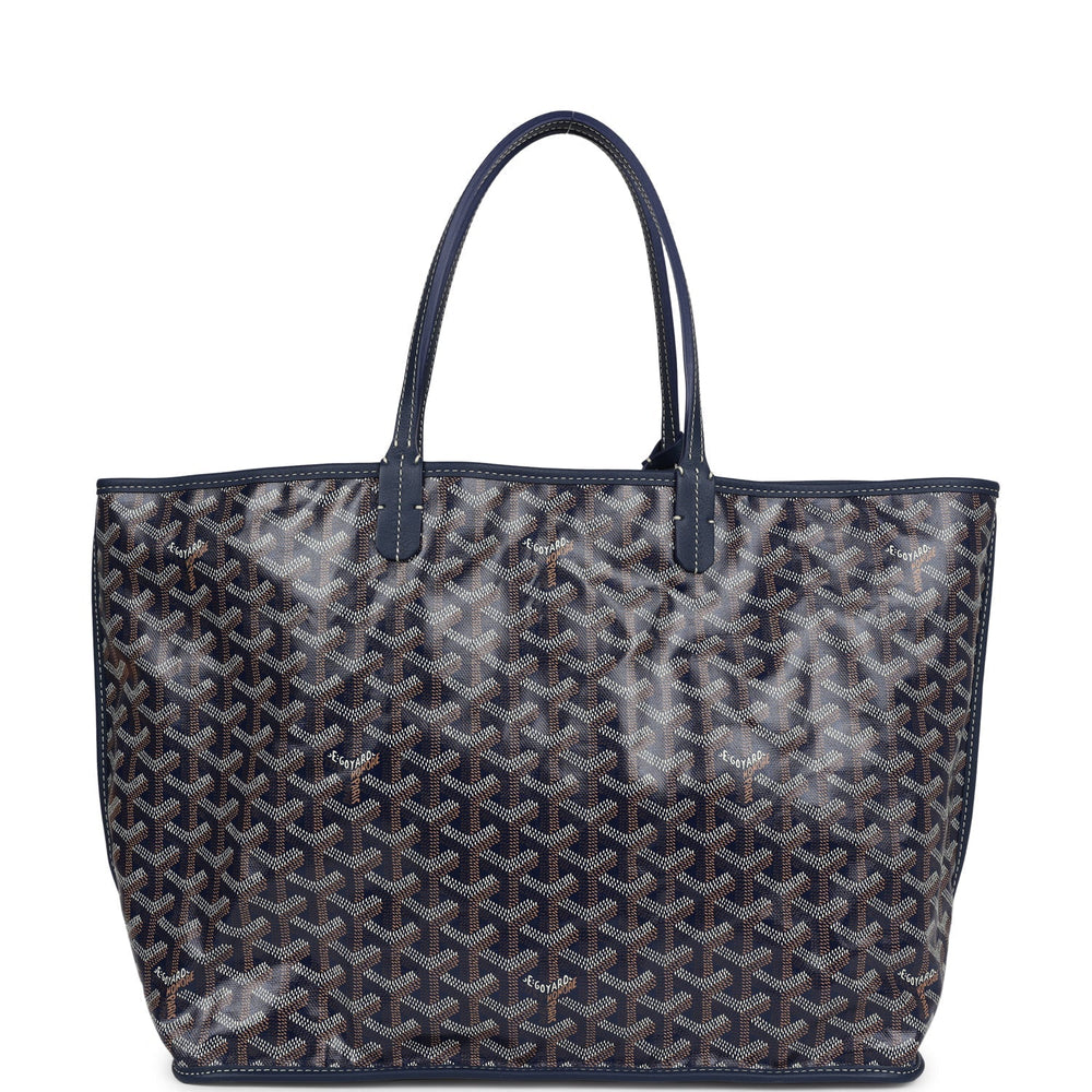Goyard Anjou PM Navy Goyardine Canvas Palladium Hardware – Accessorio premium elegante
