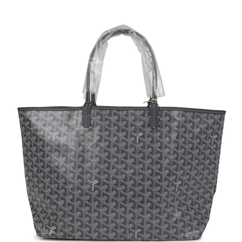 Goyard Goyardine Grey St. Louis PM Tote Bag Palladium Hardware – Accessorio premium elegante