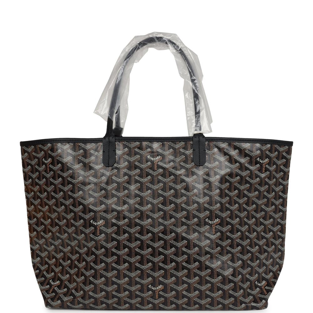 Goyard Goyardine Black St. Louis PM Tote Bag Palladium Hardware – Accessorio premium elegante