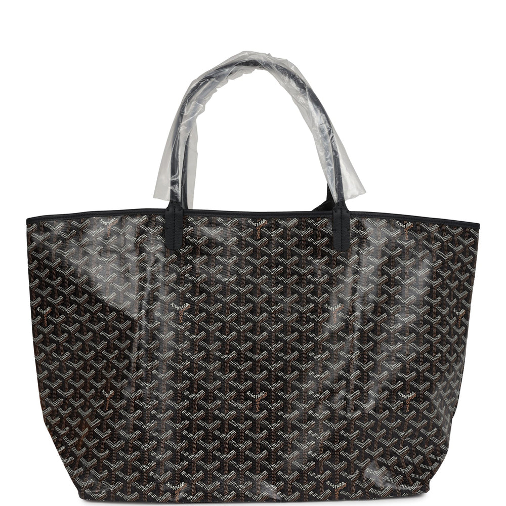 Goyard Goyardine Black St. Louis GM Tote Bag Palladium Hardware – Accessorio premium elegante
