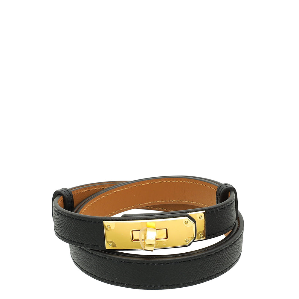 Hermes Noir Kelly 18 Belt – Accessorio premium elegante