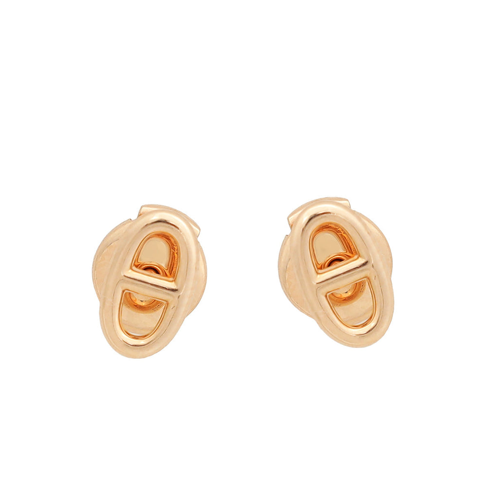 Hermes 18K Rose Gold Farandole Very Small Model Earrings – Accessorio premium elegante
