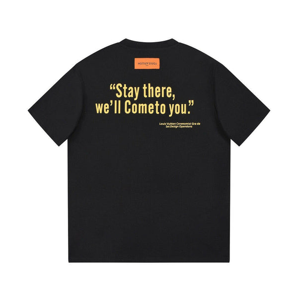 LV Designed "LV Set Design Operation" Black T-shirt