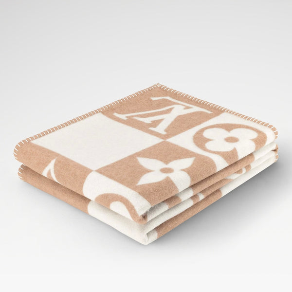 BLANKET MONOGRAM Beige – Accessorio premium elegante