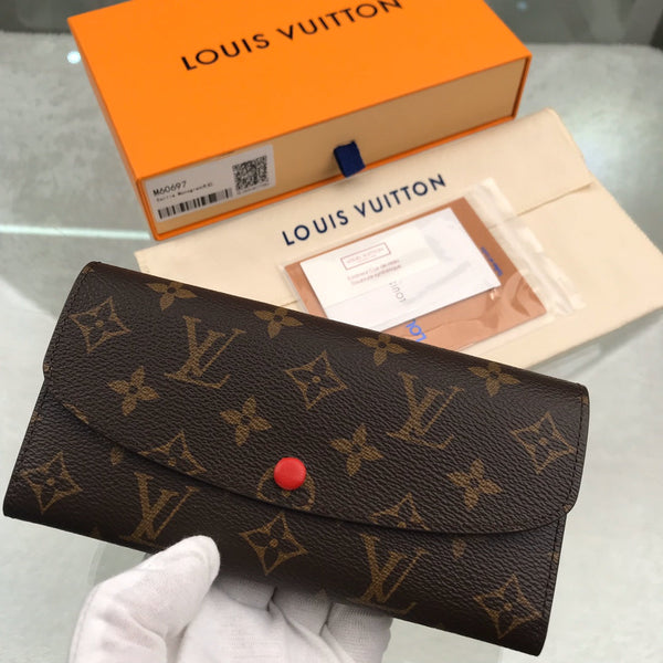 LV PORTAFOGLIO EMILIE RED β Accessorio premium elegante