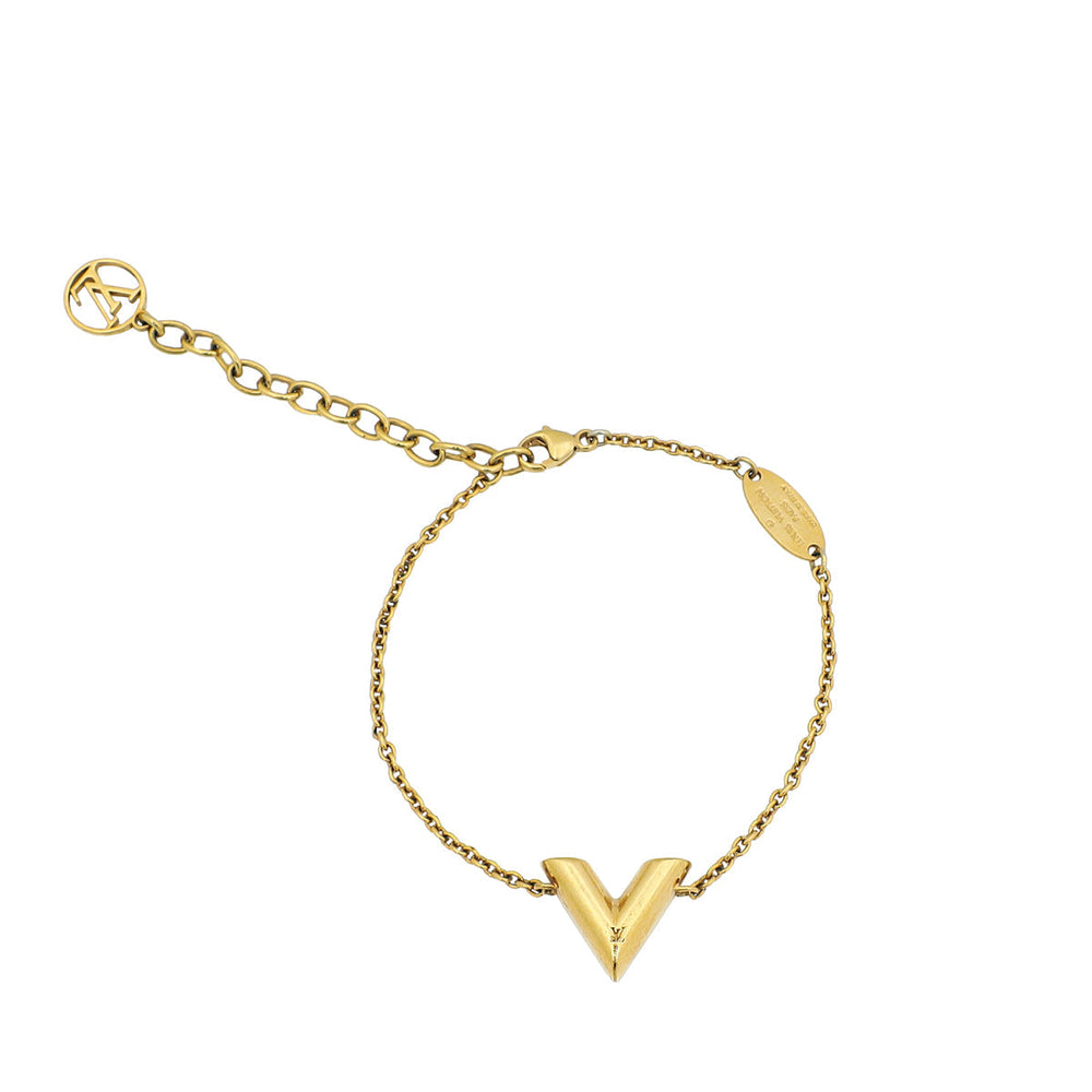 Louis Vuitton Gold Essential V Bracelet – Accessorio premium elegante