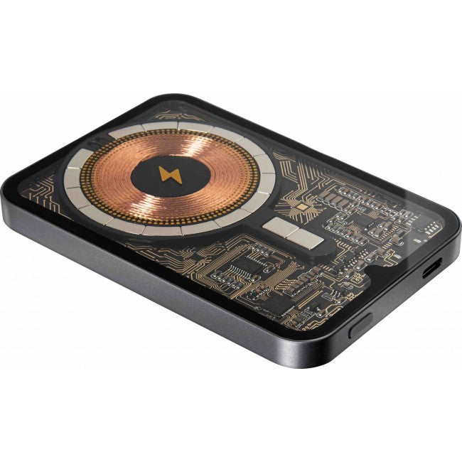 Laut POWER CHARGE CRYSTAL Wireless Charger 5000mAh Black – Accessorio premium elegante