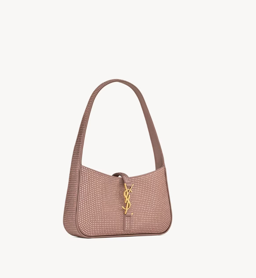 mini le 5 à 7 in satin and crystals – Accessorio premium elegante