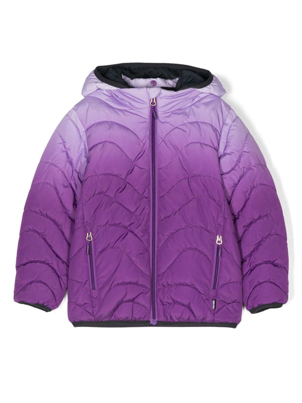 Giubbino con effetto sfumato per bambina Molo viola con maniche lunghe – Accessorio premium elegante