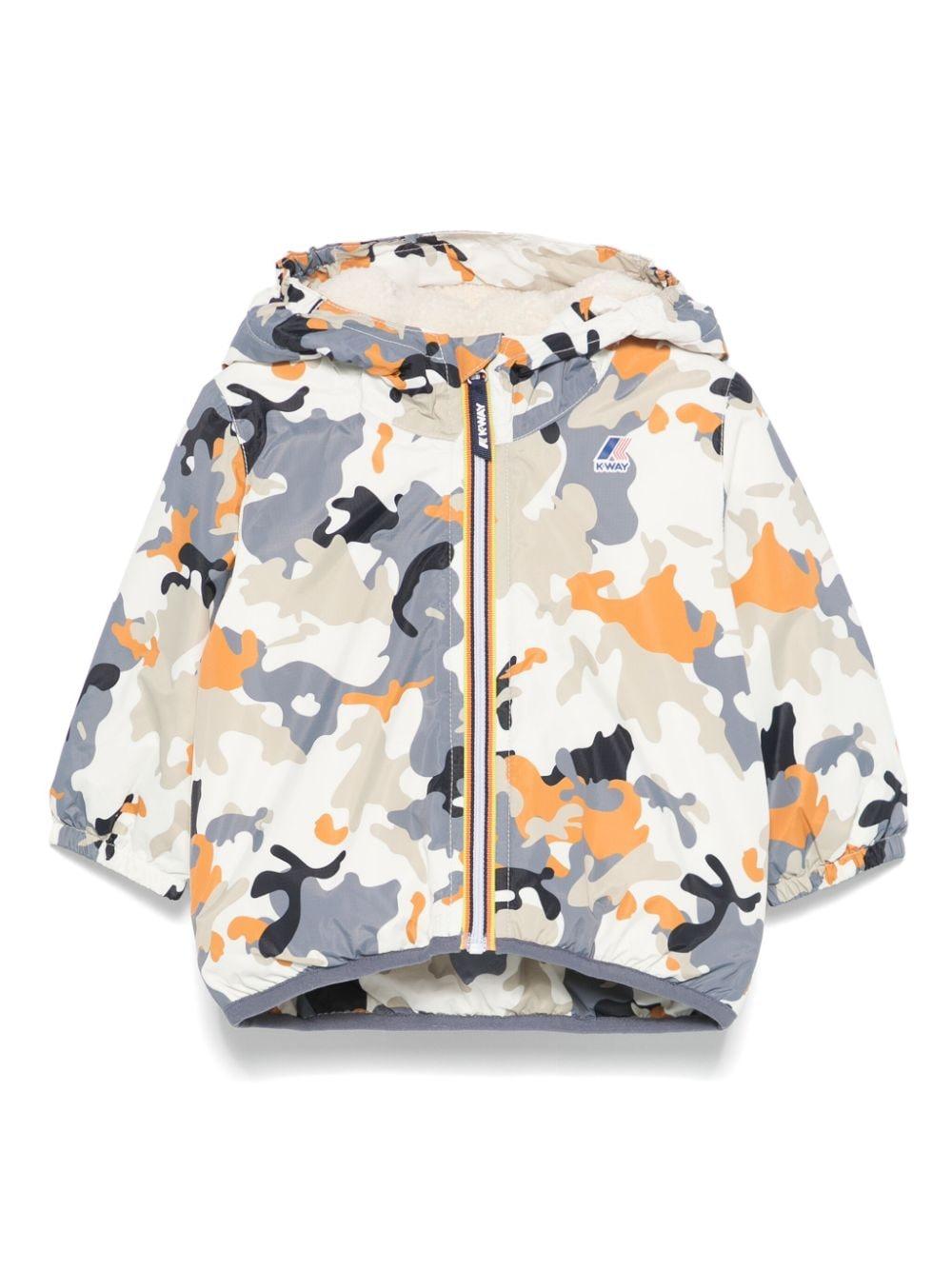 Giubbino per neonato K Way Kids E. Le Vrai 3.0 Claudine multicolore con design imbottito – Accessorio premium elegante