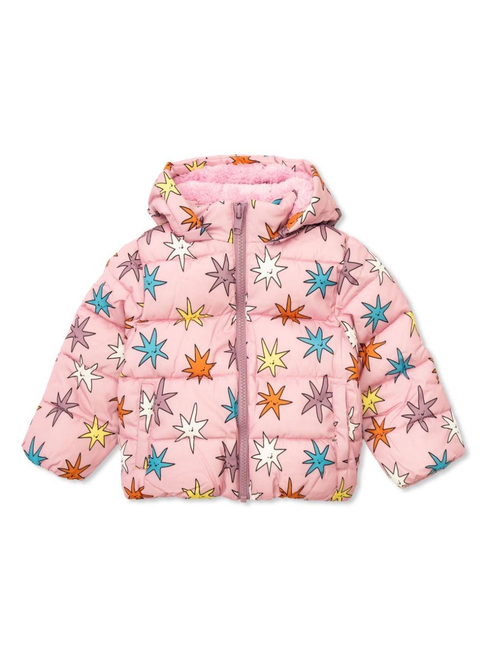 Giubbino per neonata Stella McCartney Kids rosa con stampa – Accessorio premium elegante
