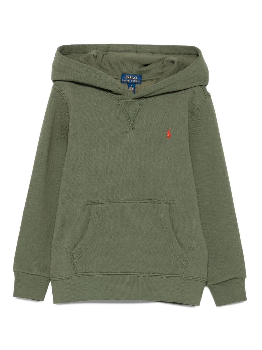 Felpa per bambino Polo Ralph Lauren Kids verde con logo Polo Pony – Accessorio premium elegante