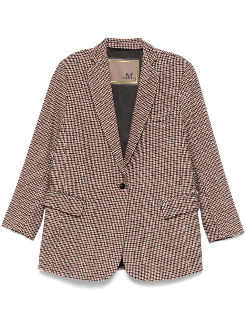 Blazer per donna The M multicolore con motivo pied de poule con chiusura frontale – Accessorio premium elegante