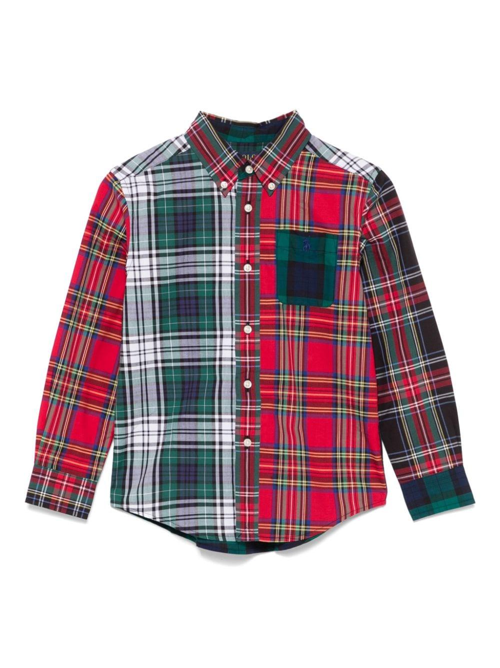 Camicia per bambino Ralph Lauren Kids multicolore con motivo a quadri – Accessorio premium elegante