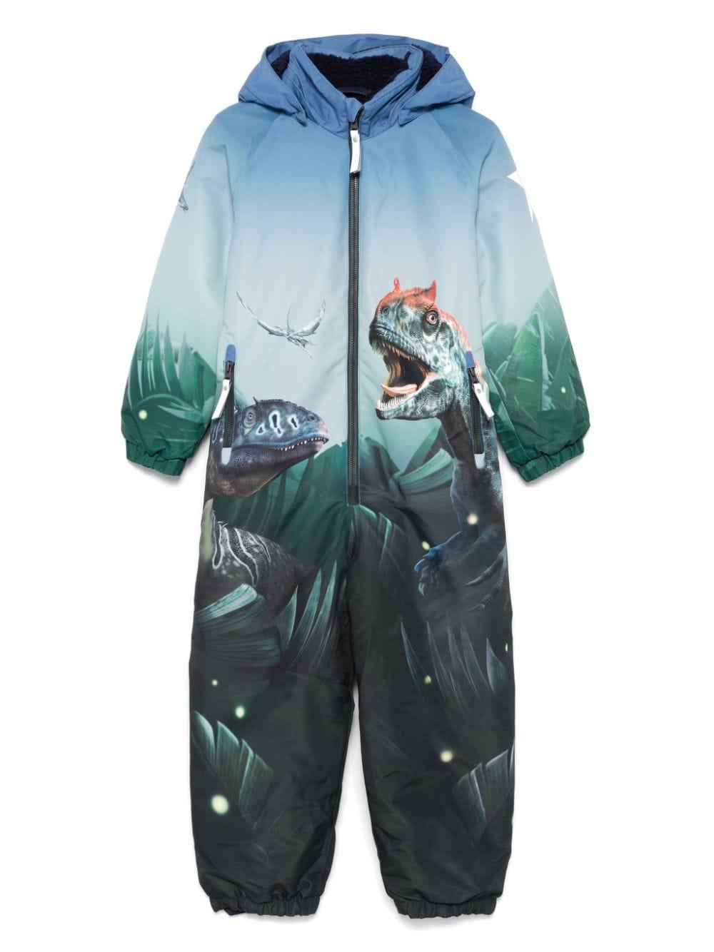 Tuta da neve per bambino Molo multicolore con stampa dinosauri – Accessorio premium elegante