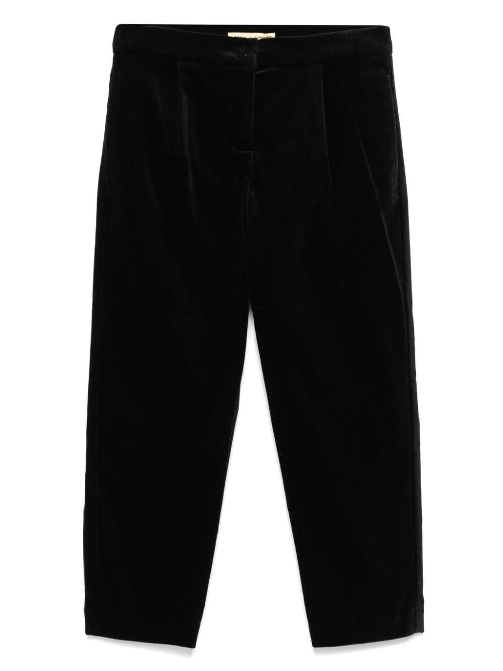 Pantaloni per bambina Stella McCartney Kids nero con piega – Accessorio premium elegante