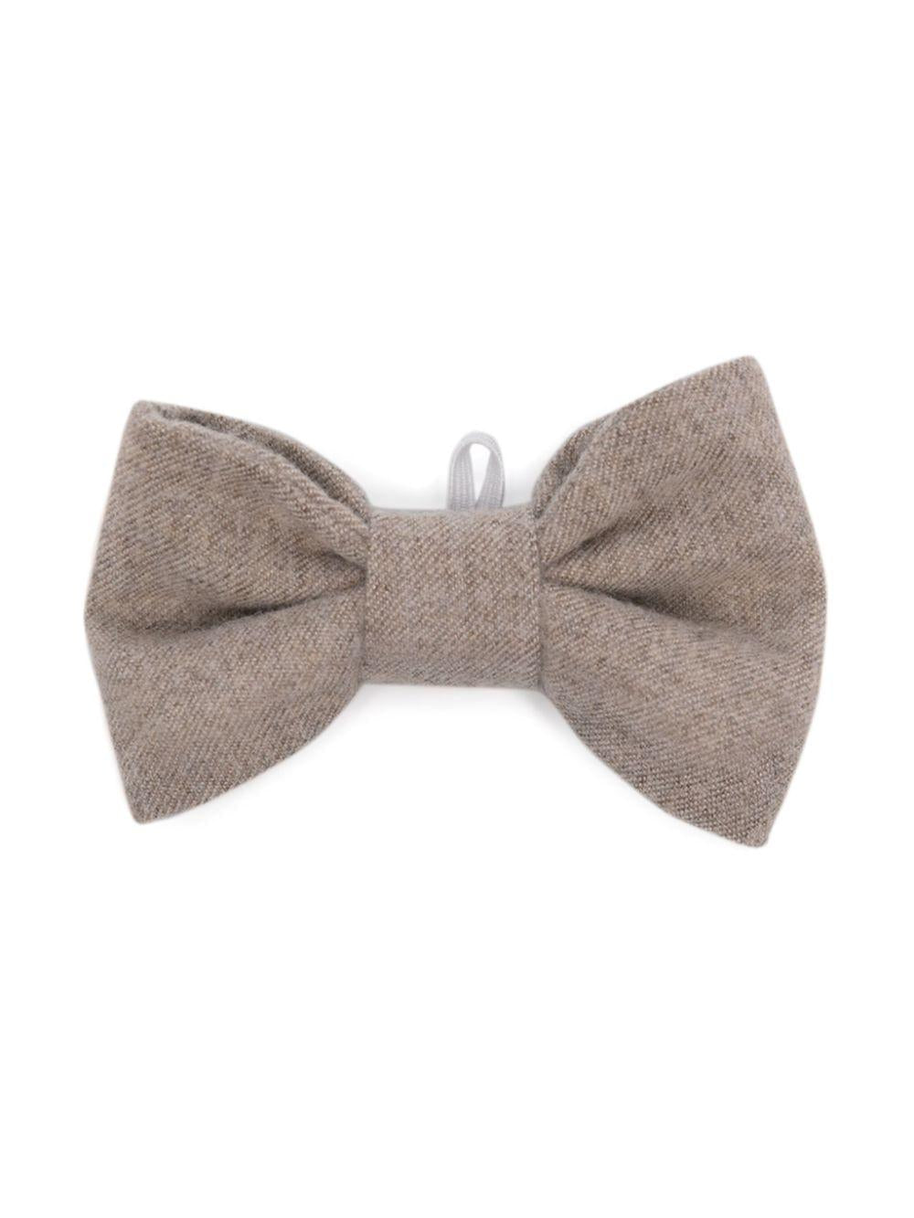 Papillon con vita elasticizzata per bambino Il Gufo beige con passante elasticizzato – Accessorio premium elegante