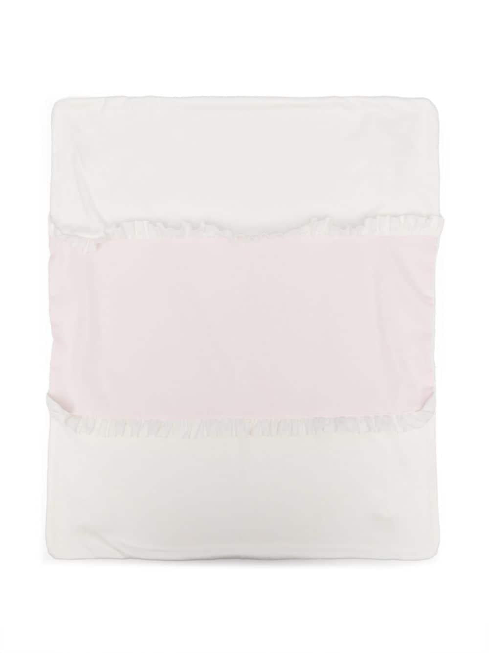 Coperta con trama jersey per neonata La Stupenderia rosa con orlo rifinito – Accessorio premium elegante