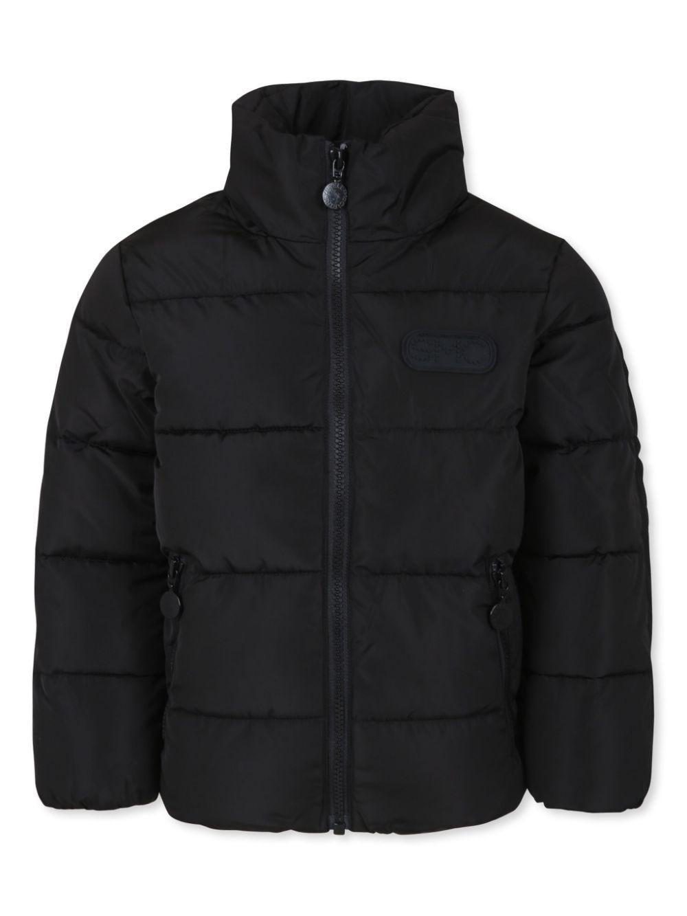 Piumino per bambino Stella McCartney Kids nero con applicazione logo – Accessorio premium elegante