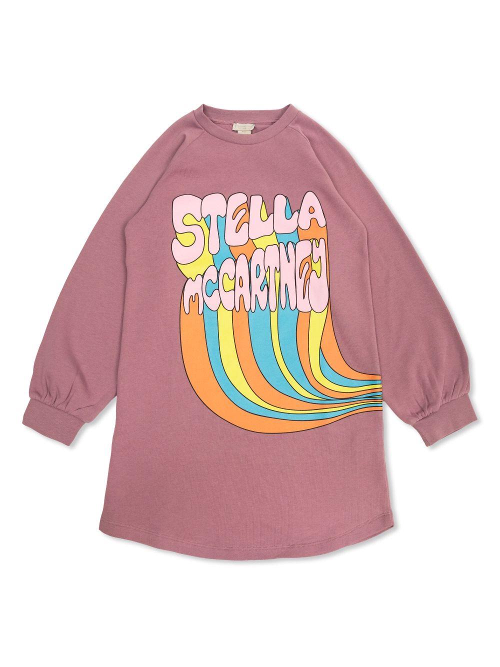Felpa per bambina Stella McCartney Kids rosa con stampa grafica – Accessorio premium elegante
