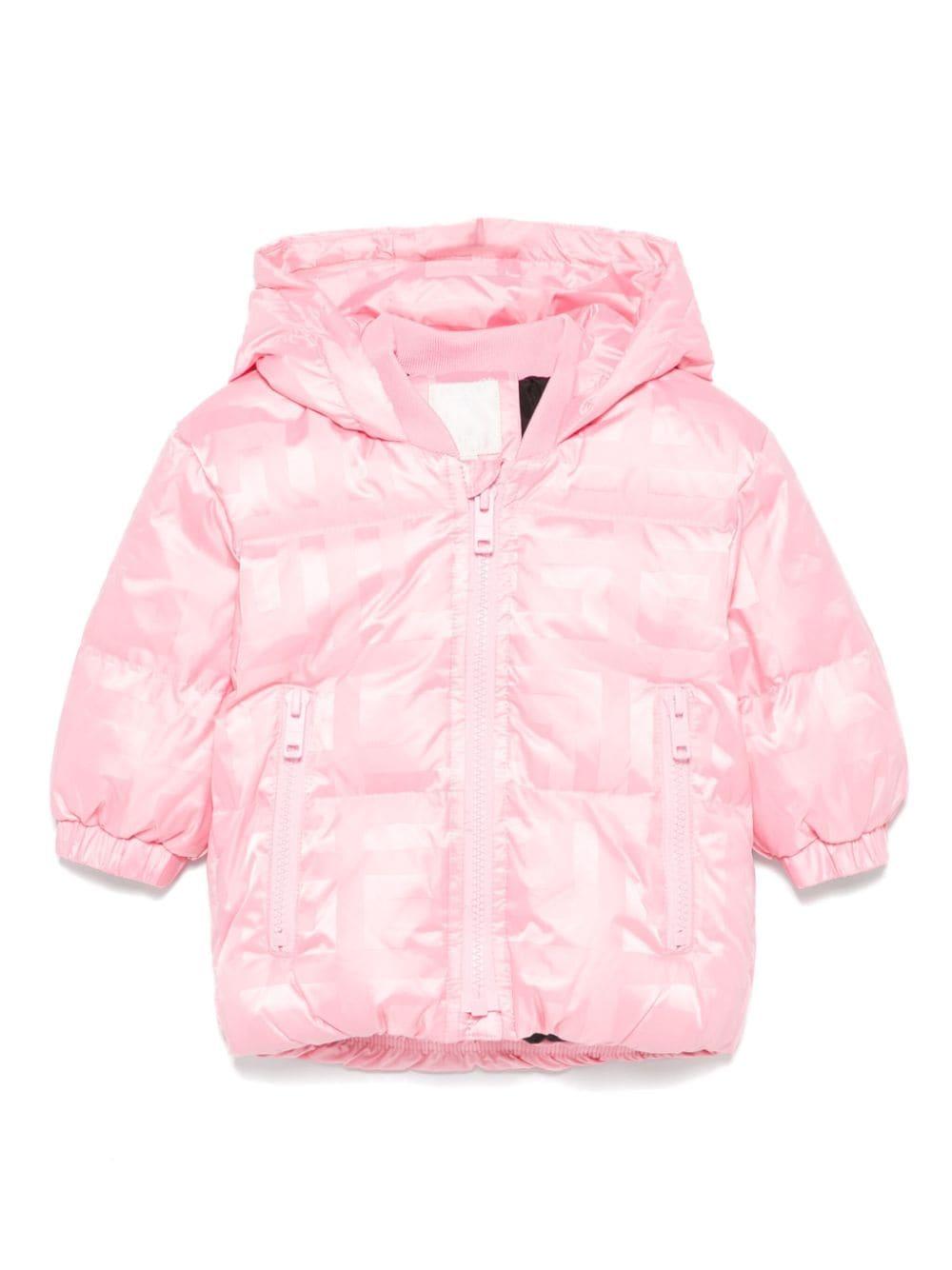 Giubbino per neonata Givenchy Kids rosa con motivo 4G – Accessorio premium elegante