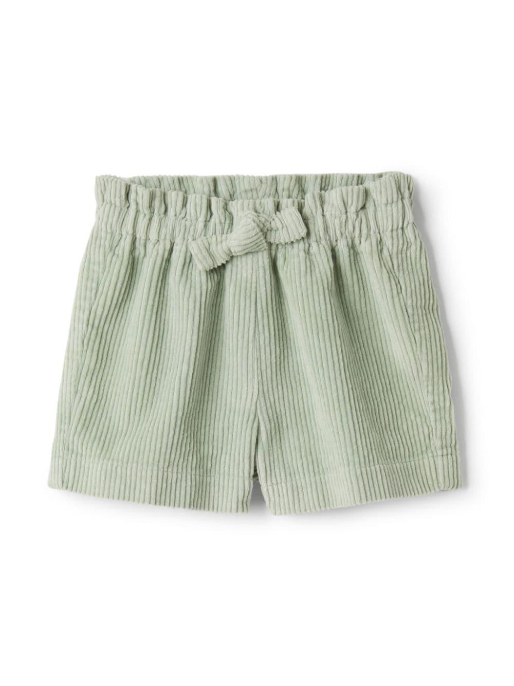Shorts a coste per neonato Il Gufo verde con vita elasticizzata – Accessorio premium elegante