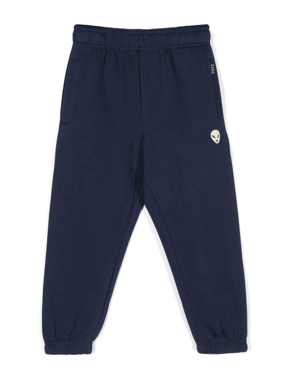 Pantaloni sportivi Adan per bambino Molo blu con trama jersey – Accessorio premium elegante