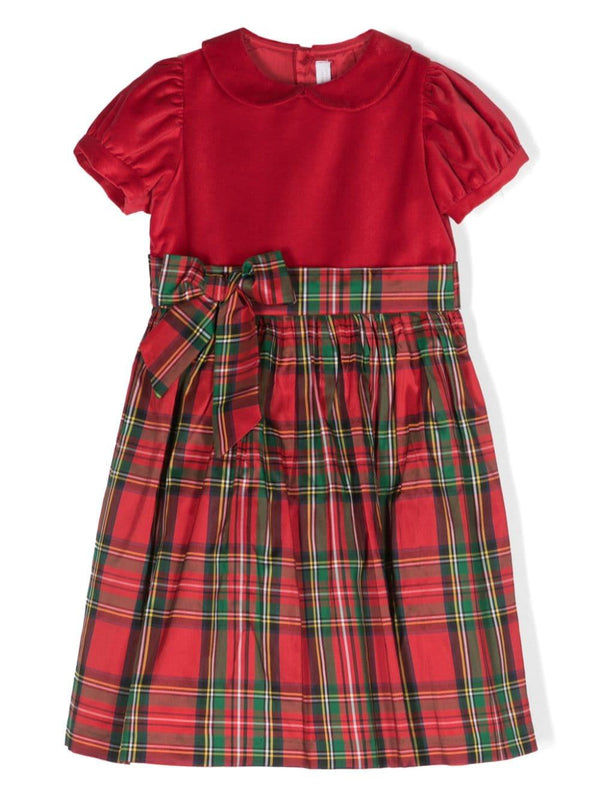 Abito svasato tartan – Accessorio premium elegante