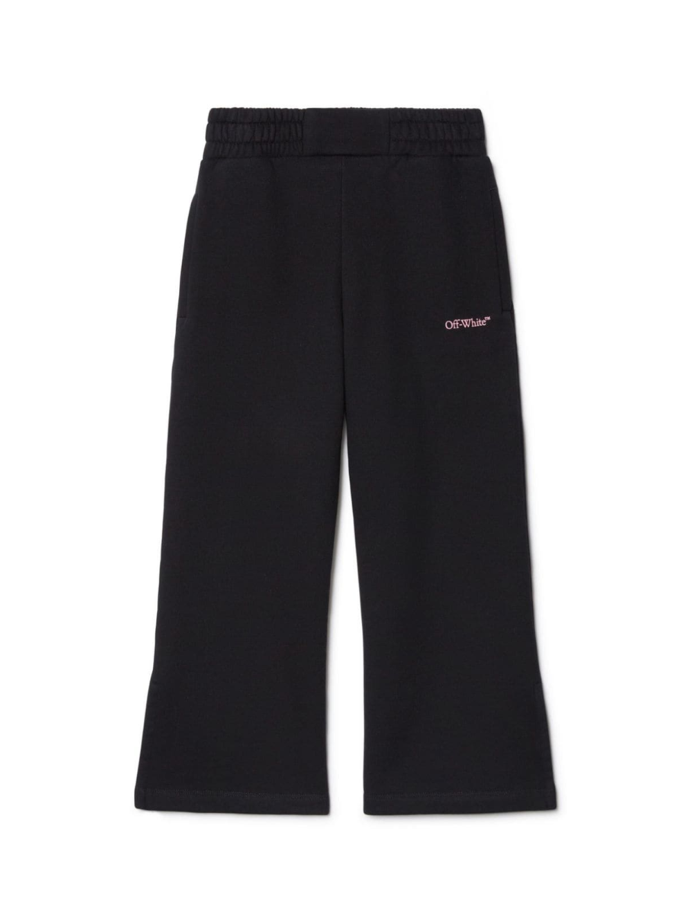 Pantaloni sportivi Bookish per bambina Off-White Kids nero con gamba ampia – Accessorio premium elegante