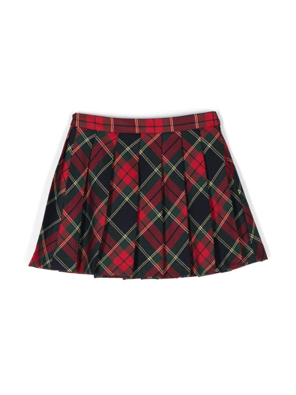 Gonna a quadri tartan per bambina Il Gufo rosso senza fodera – Accessorio premium elegante