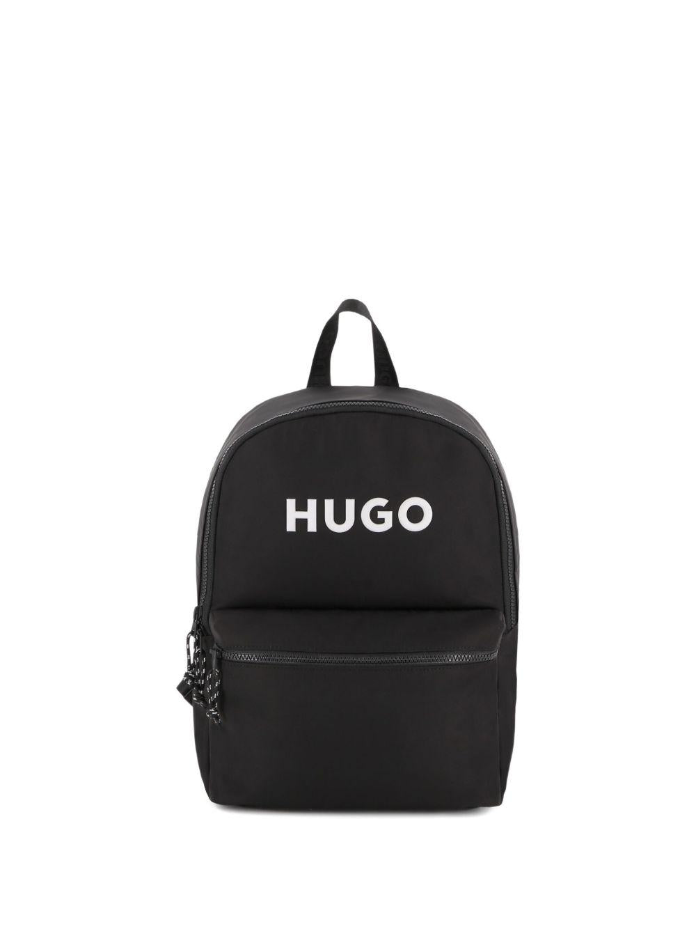Zaino per bambini Hugo Kids nero con stampa – Accessorio premium elegante