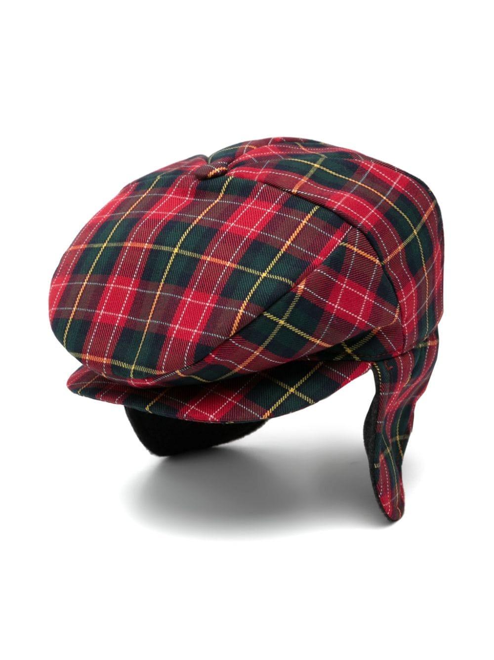 Cappello baker boy tartan per bambino Colorichiari multicolor con tesa curva – Accessorio premium elegante