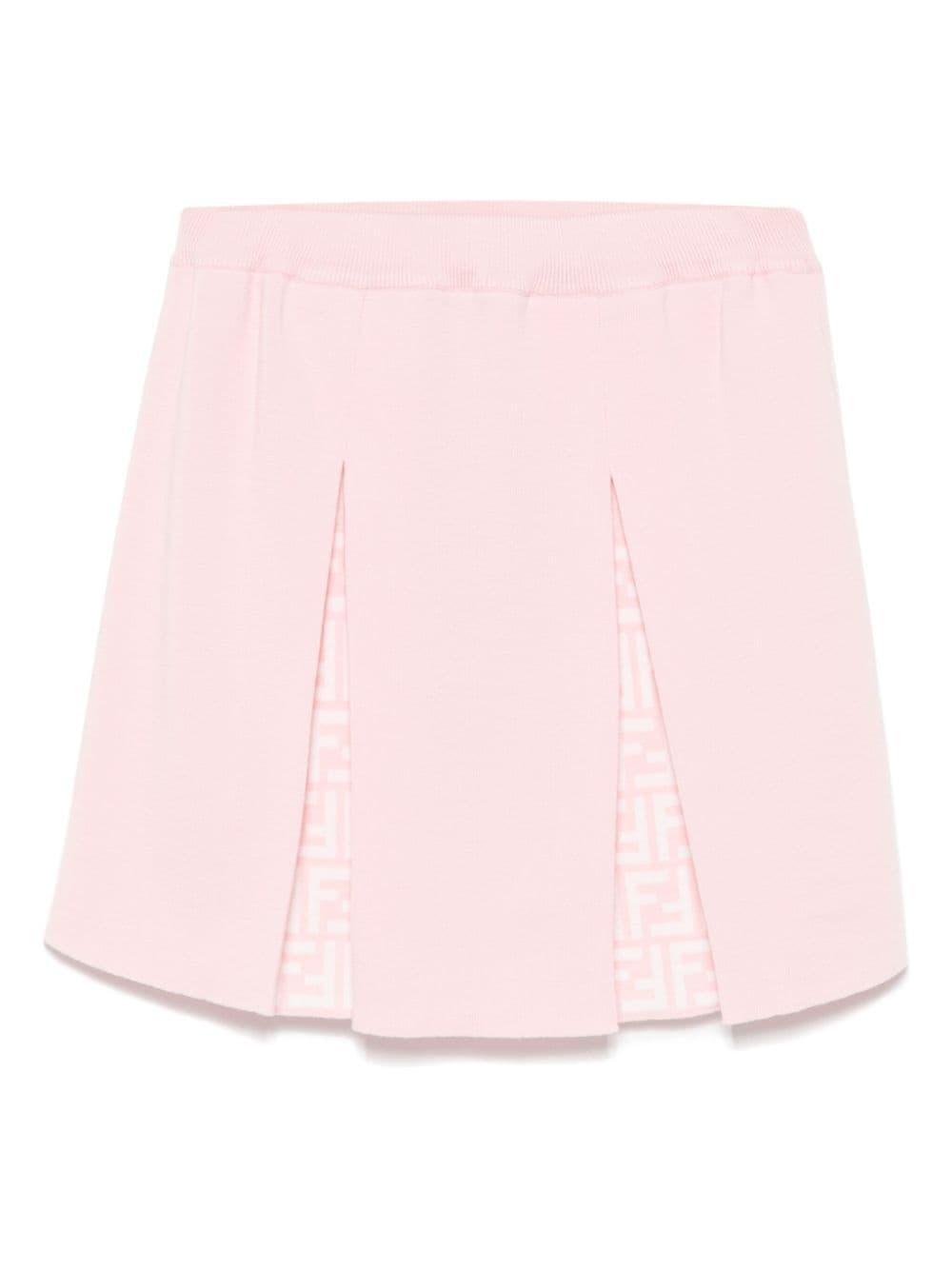 Gonna per bambina Fendi Kids rosa con vita elasticizzata – Accessorio premium elegante