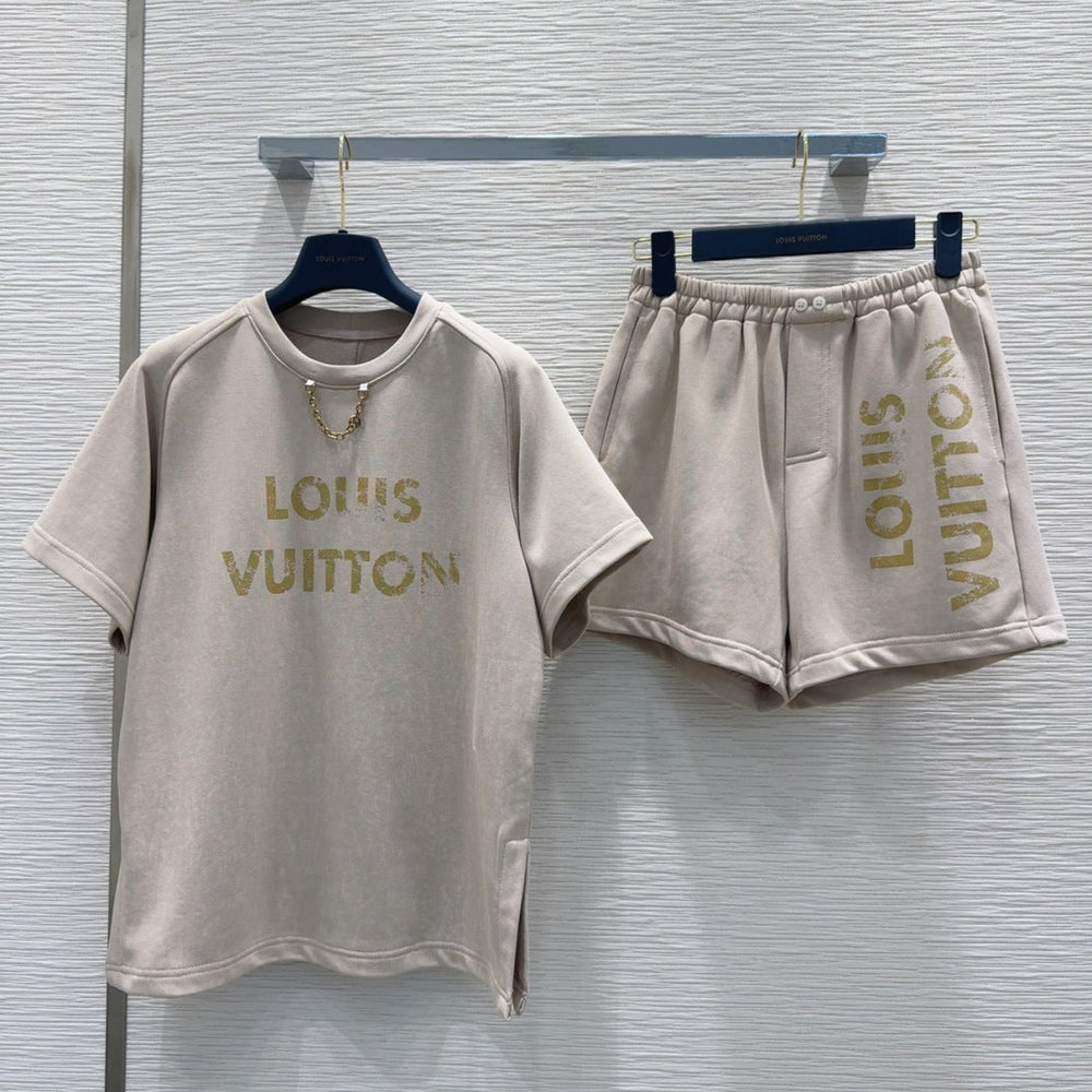 LV 25 Comfortable Functional Set Light Brown Cotton – Accessorio premium elegante