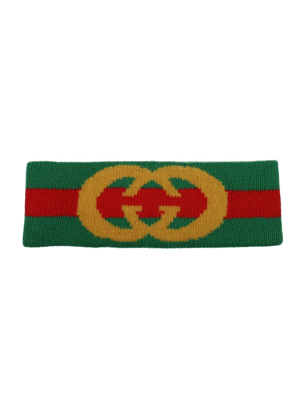 Hairband in light green wool. – Accessorio premium elegante