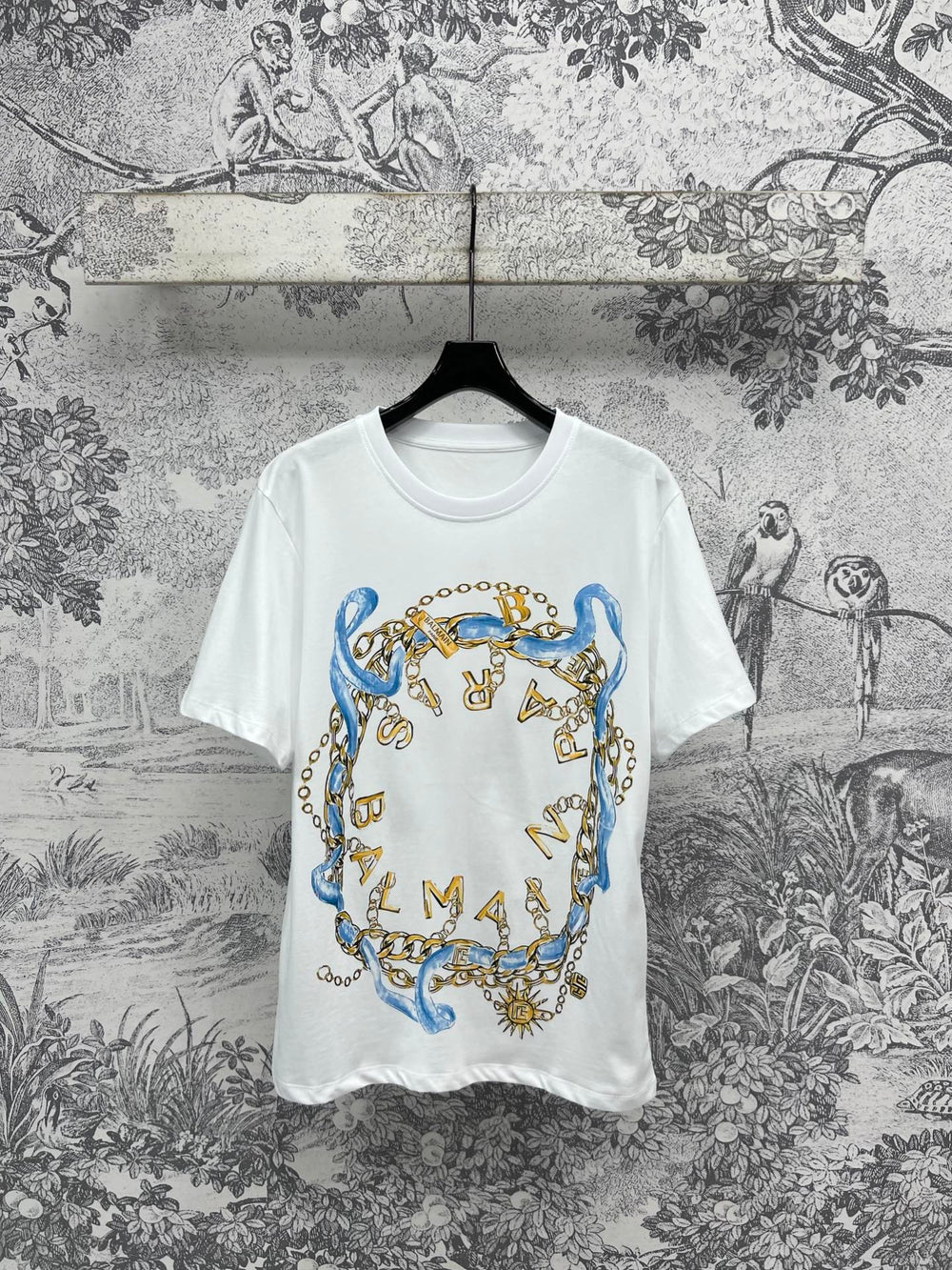 LV 25 Simple Basic Style Versatile T-Shirt White Cotton – Accessorio premium elegante