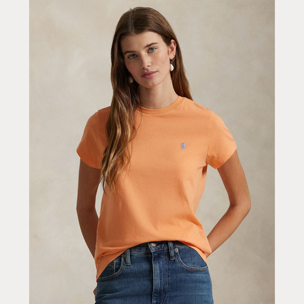 COTTON JERSEY CREWNECK TEE – Accessorio premium elegante