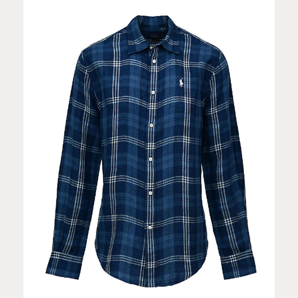 CLASSIC FIT PLAID LINEN SHIRT – Accessorio premium elegante