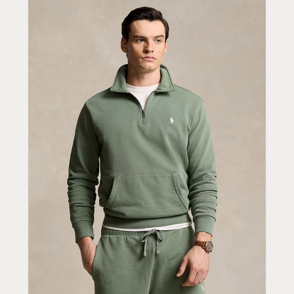 LOOPBACK FLEECE QUARTER-ZIP SWEATSHIRT – Accessorio premium elegante