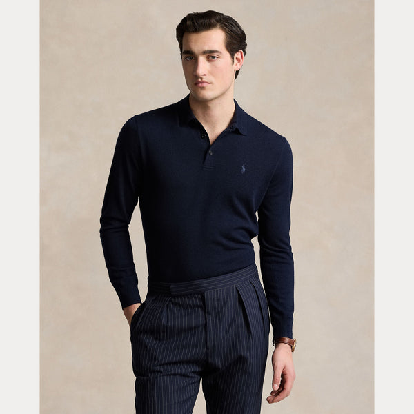 WOOL POLO-COLLAR SWEATER – Accessorio premium elegante