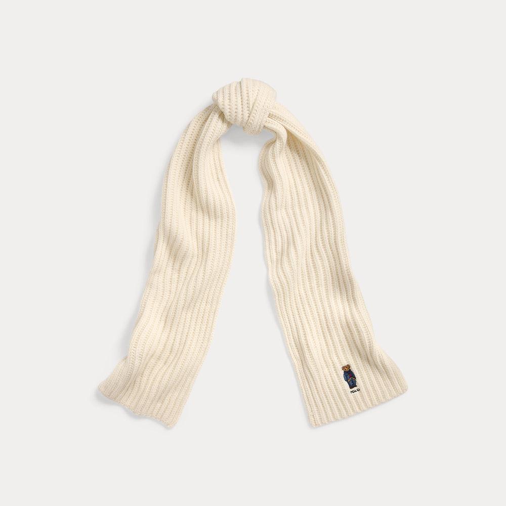 POLO BEAR RIB-KNIT SCARF – Accessorio premium elegante